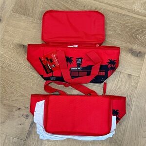 Trader Joe's Red and Black Mini Insulated Bag